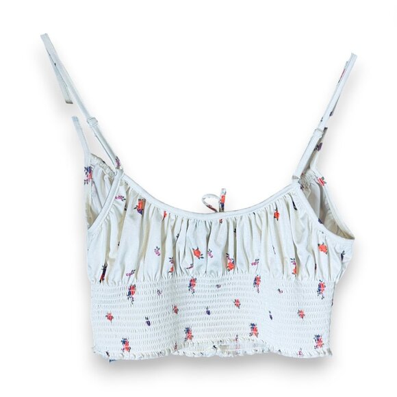 Out From‎ Under Urban Outfitters Floral Smocked Crop Top Crochet Cottagecore S - Picture 5 of 5